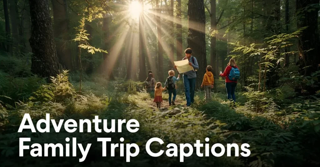 Adventure Family Trip Captions