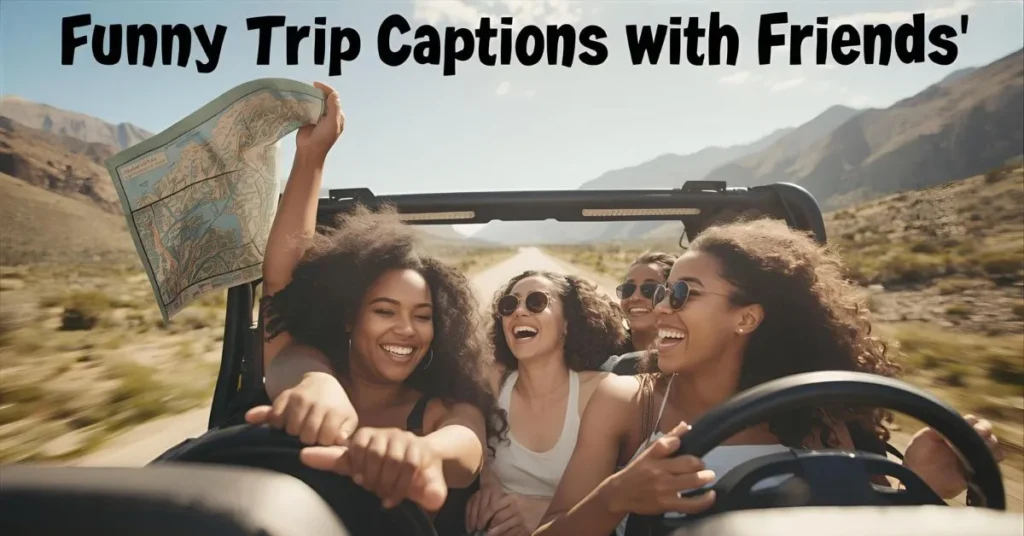 Funny Trip Captions with Friends