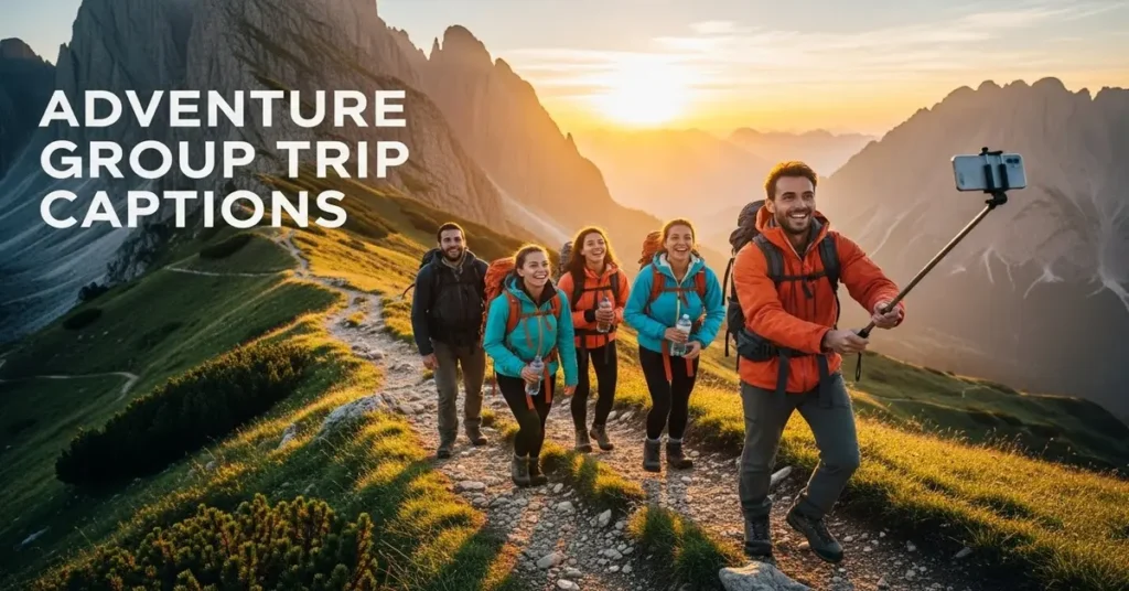 Adventure Group Trip Captions