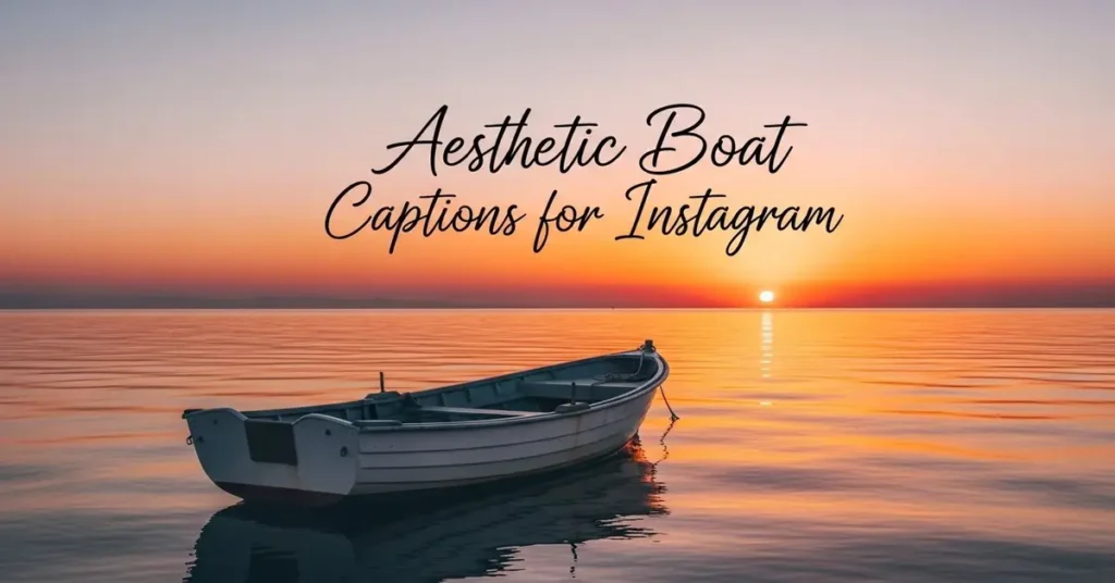 Aesthetic Boat Captions for Instagram