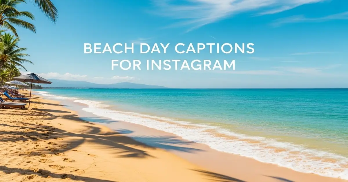 beach day captions for instagram