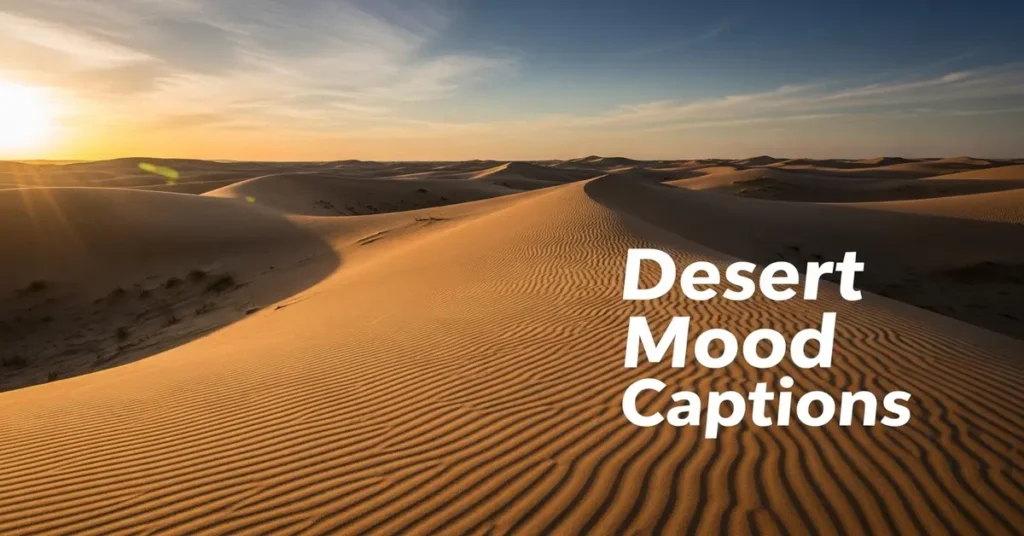 Desert Mood Captions