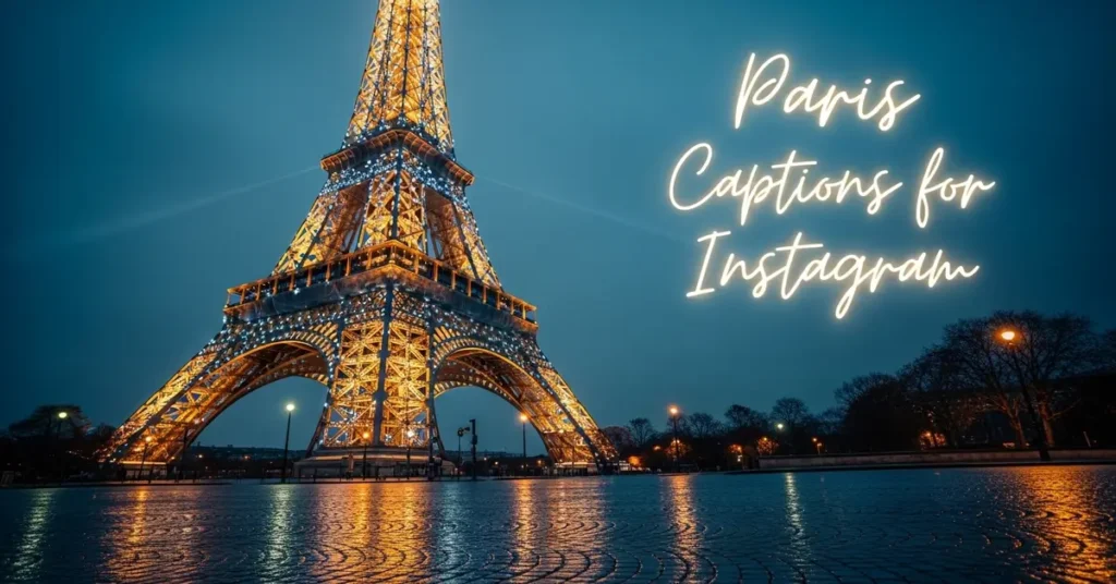 Paris Captions for Instagram Eiffel Tower