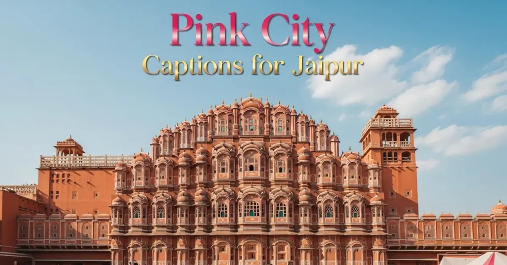 Pink City captions for Jaipur