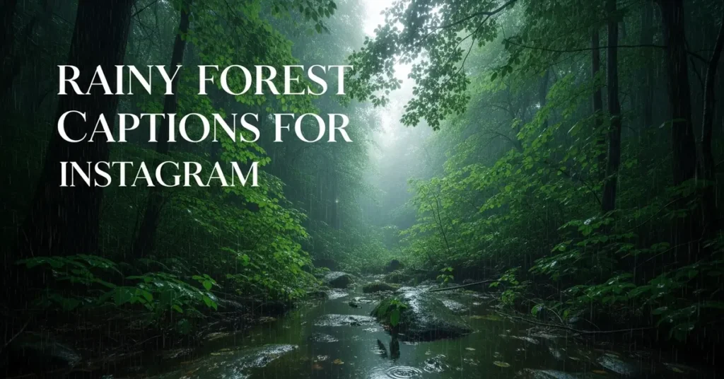 Rainy Forest Captions for Instagram
