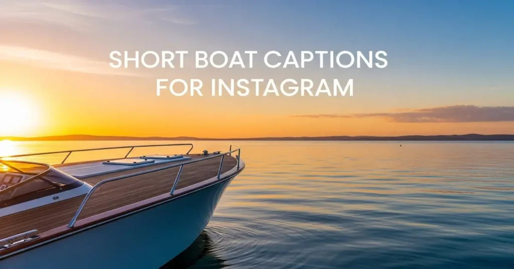 Short Boat Captions for Instagram