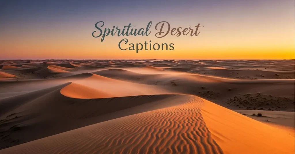 Spiritual Desert Captions