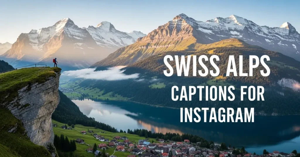 Swiss Alps Captions for Instagram