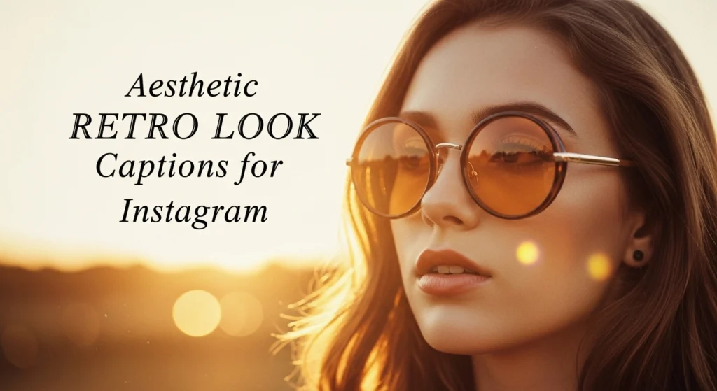 Aesthetic Retro Look Captions for Instagram