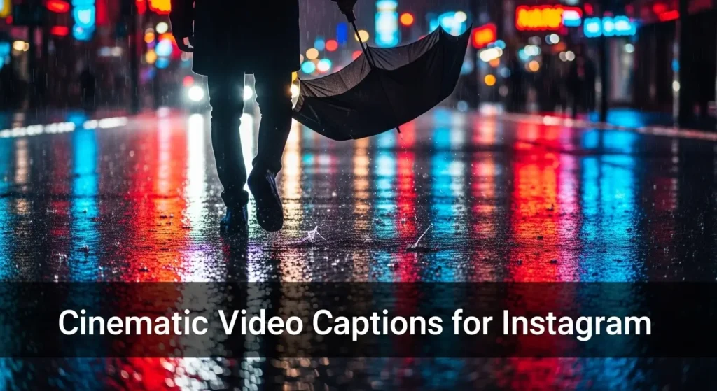 Cinematic Video Captions for Instagram