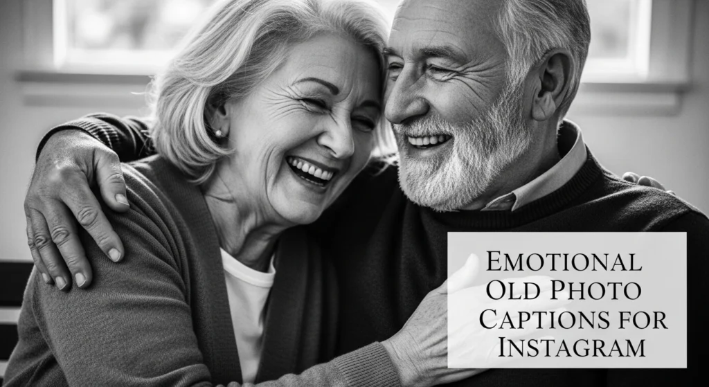 Emotional old photo captions for Instagram