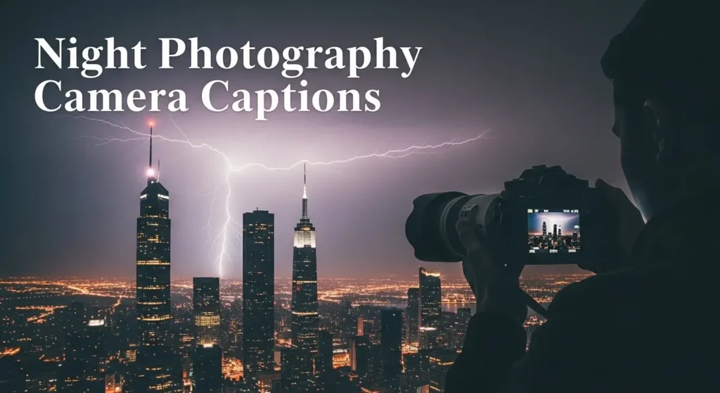 Night Photography Camera Captions