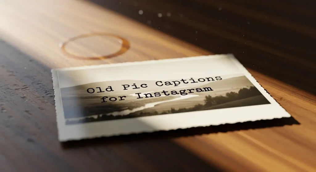 Old Pic Captions For Instagram