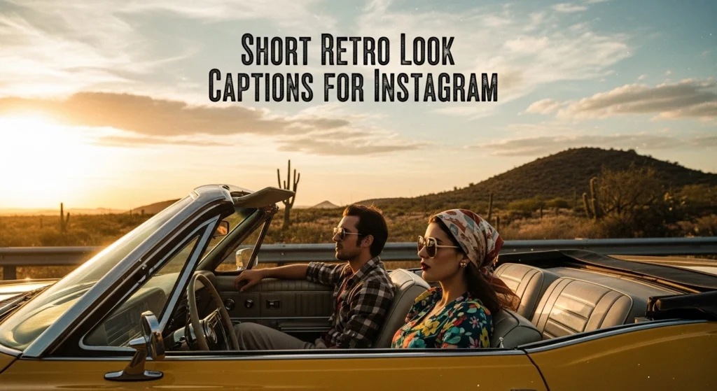Short Retro Look Captions for Instagram