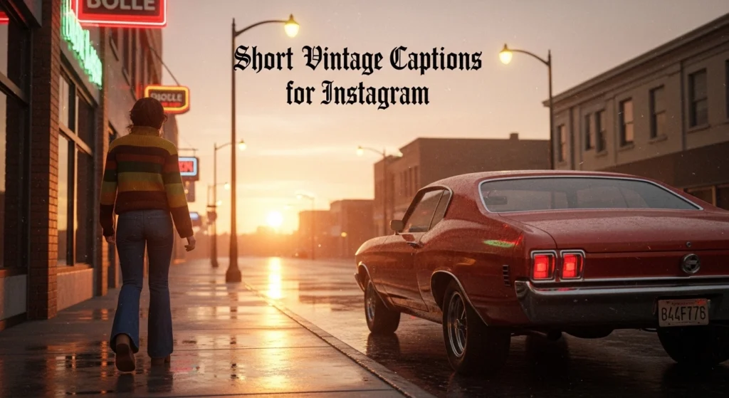 Short vintage captions for Instagram