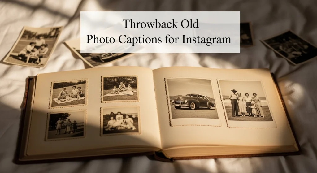 Throwback old photo captions for Instagram
