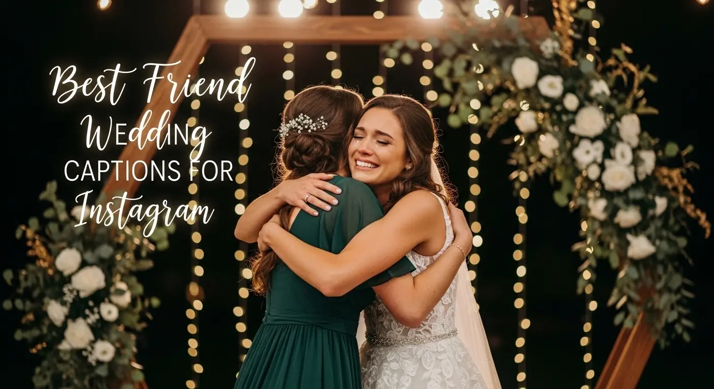 Best Friend Wedding Captions for Instagram