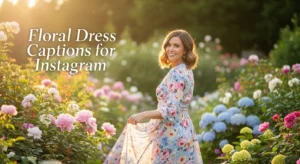 Floral Dress Captions For Instagram