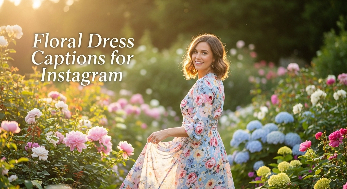 Floral Dress Captions For Instagram