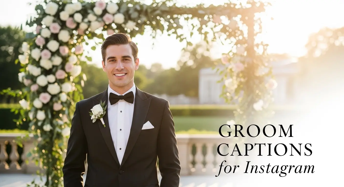 Groom Captions for Instagram