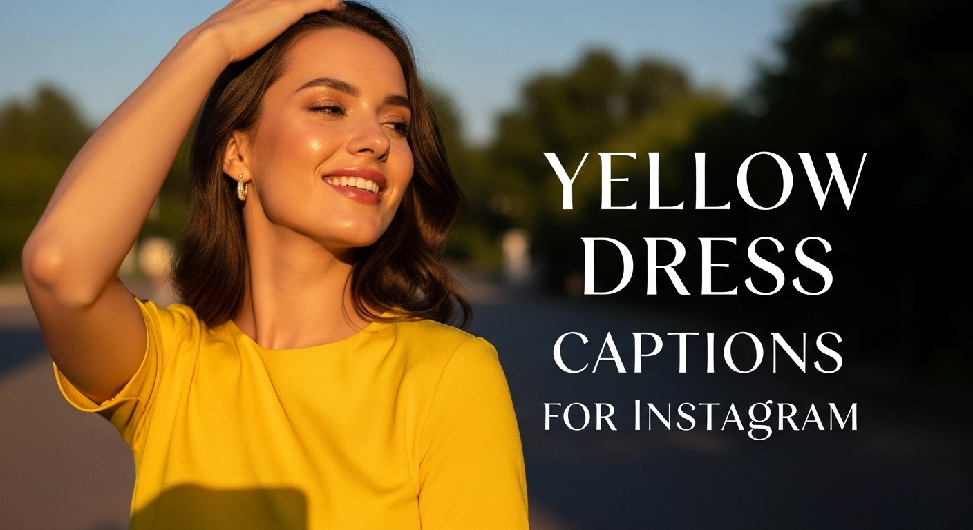 Yellow Dress Captions For Instagram