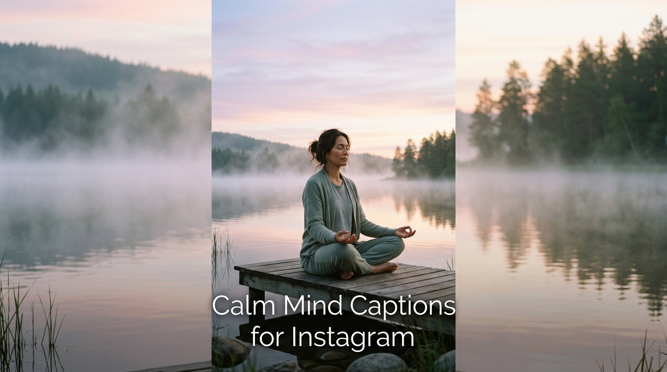 Calm Mind Captions For Instagram