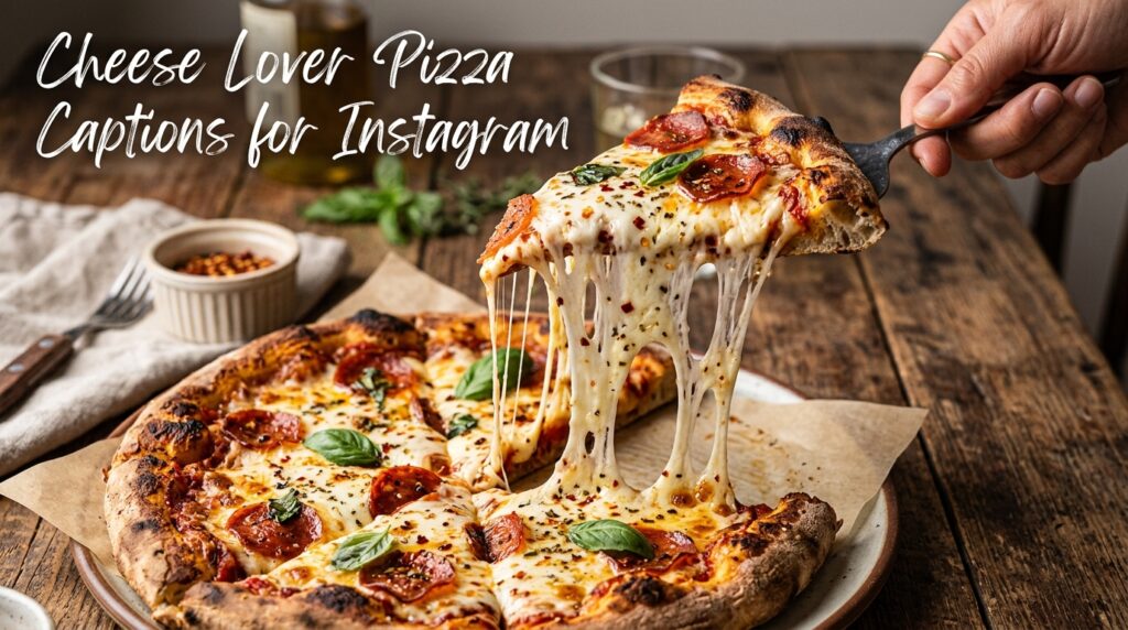 Cheese Lover Pizza Captions for Instagram