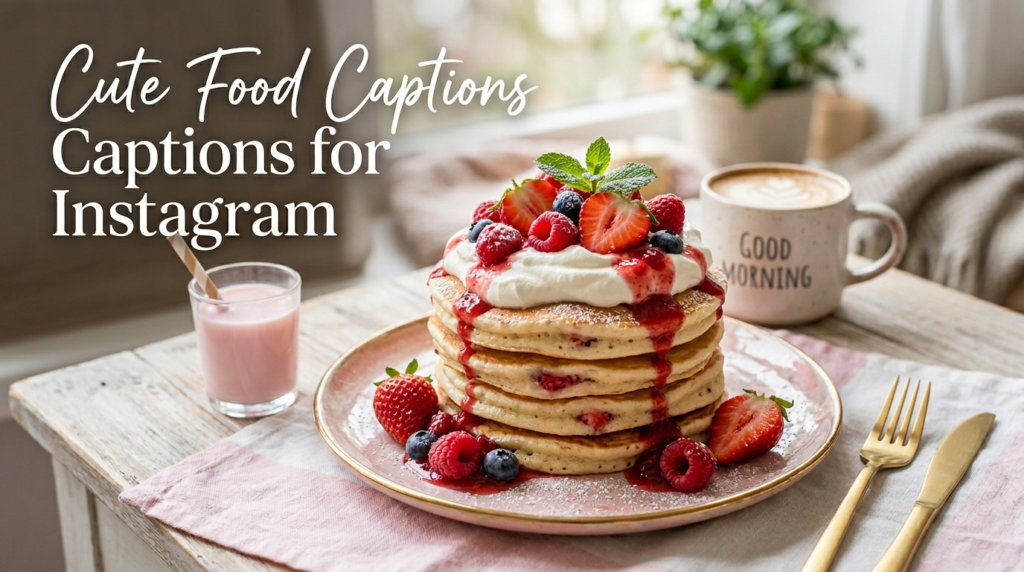 Cute Food Captions for Instagram