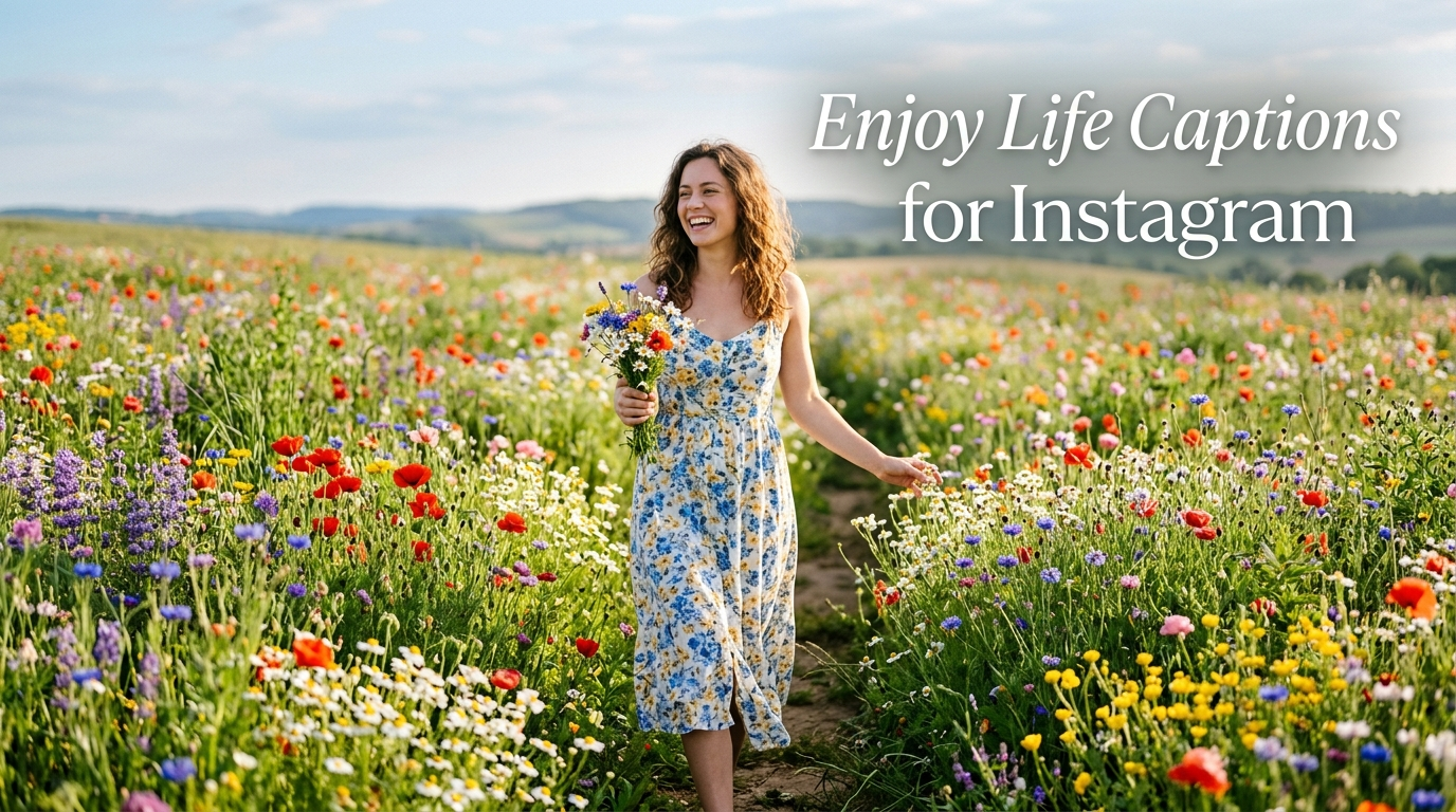 Enjoy Life Captions for Instagram