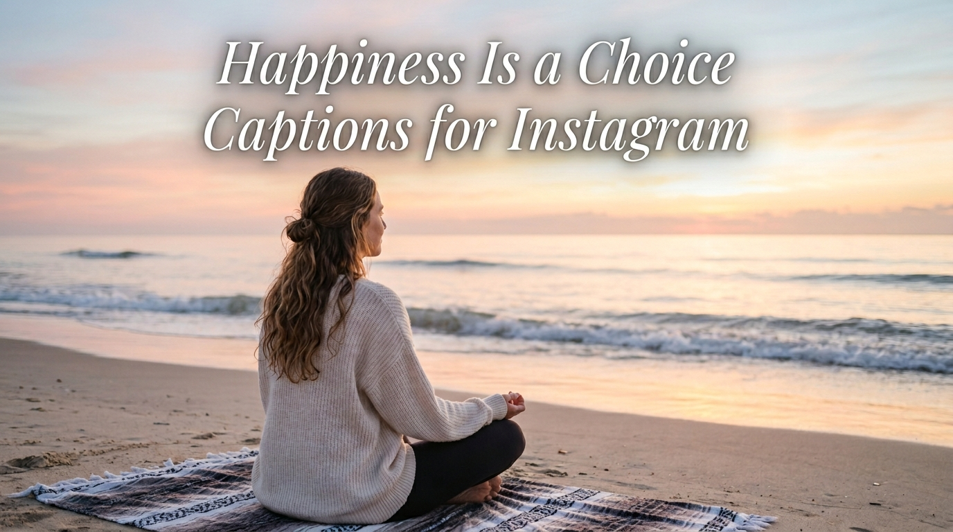 Happiness Is a Choice Captions for Instagram