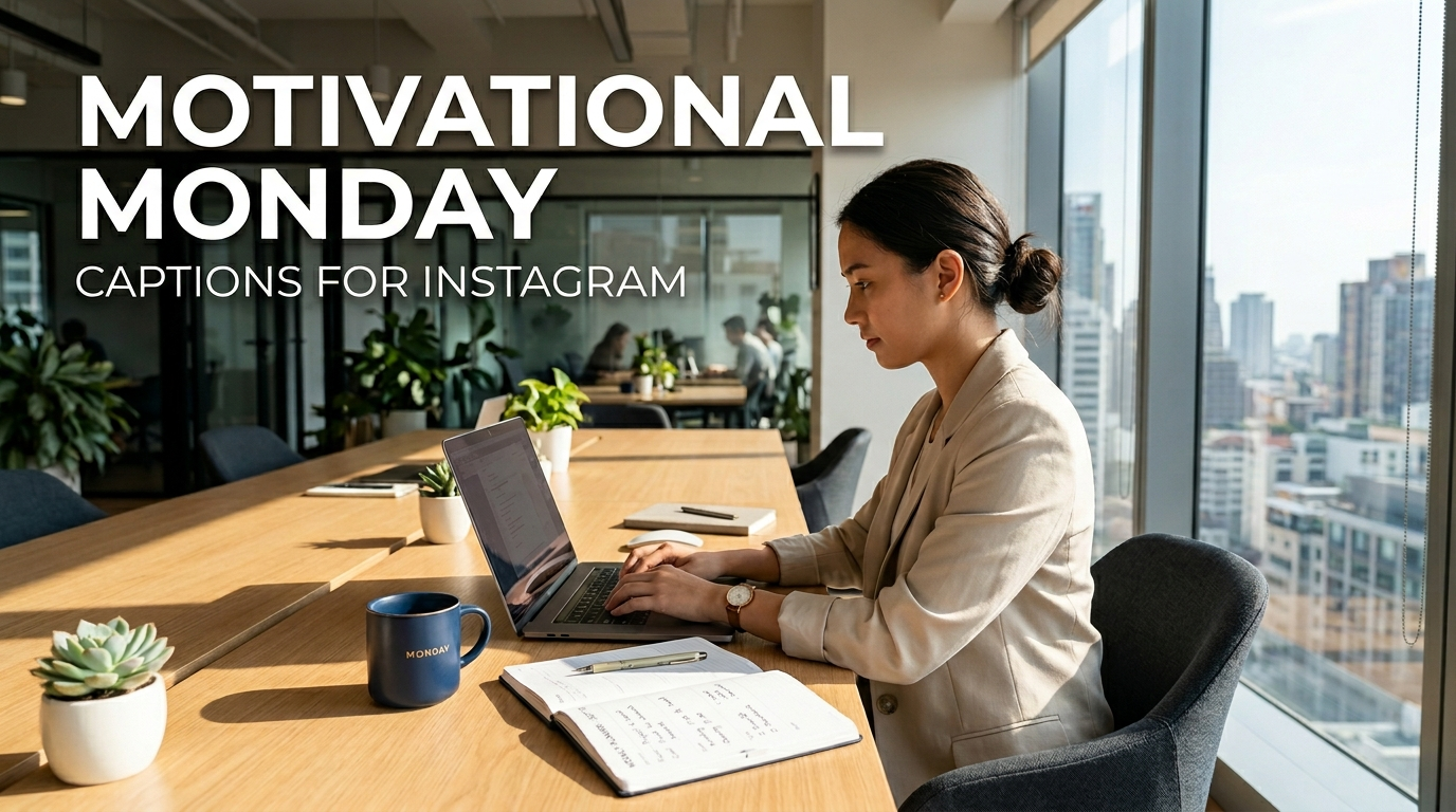 Motivational Monday captions for Instagram