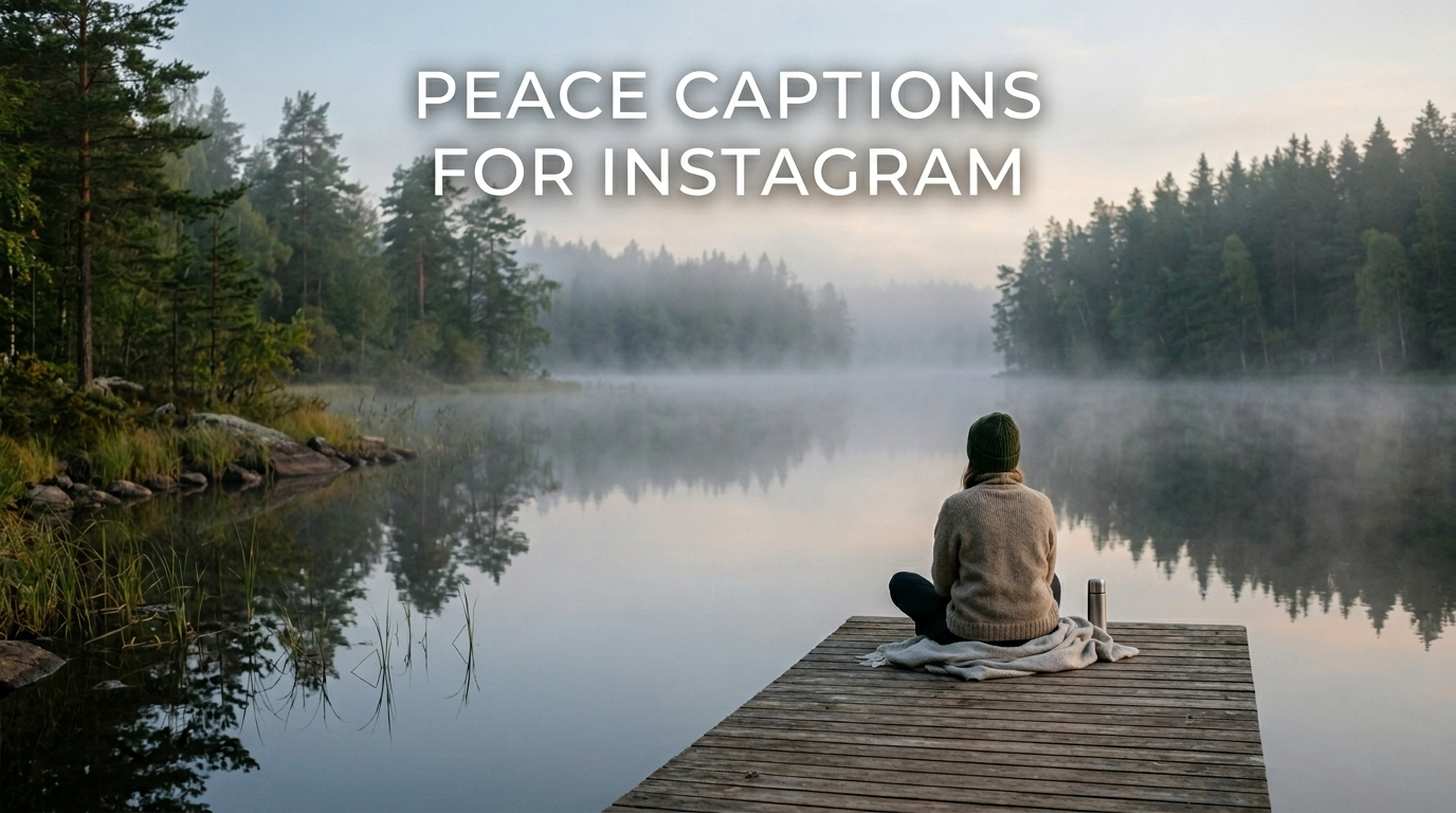 Peace Captions For Instagram