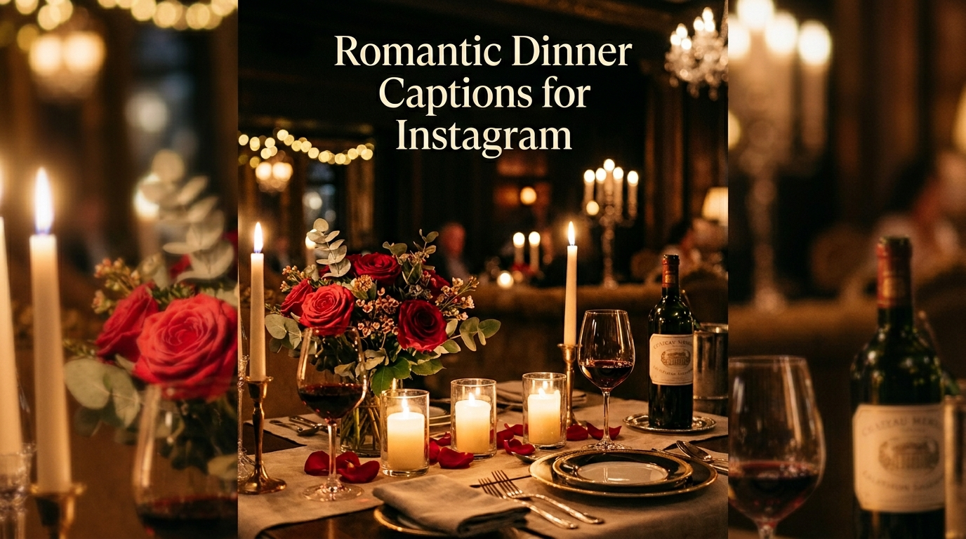 Romantic Dinner Captions for Instagram