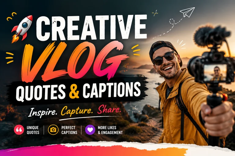 🚀 Creative Vlog Quotes & Captions
