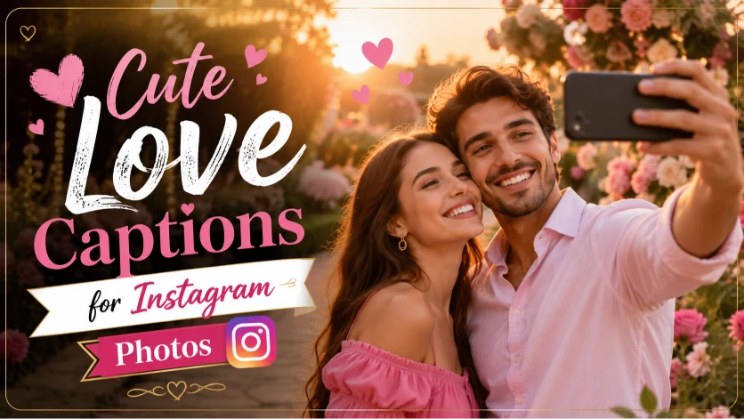 Cute Love Captions for Instagram Photos ❤️