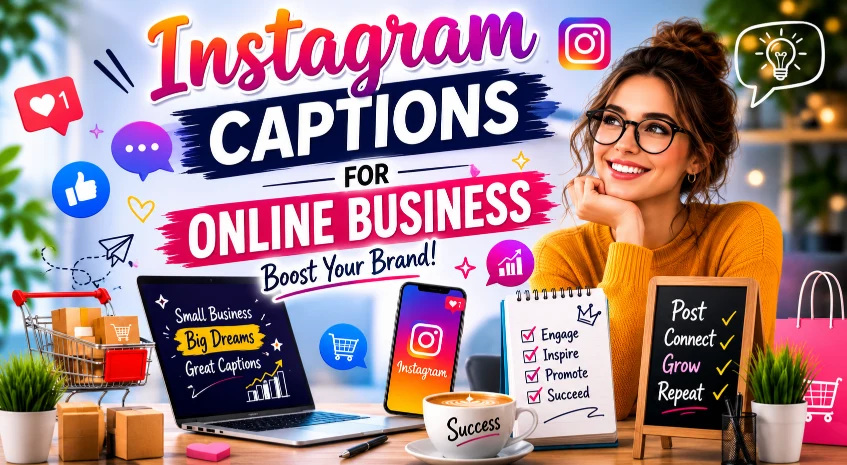 Instagram captions for online business