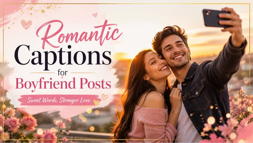 Romantic Captions for Boyfriend Posts
