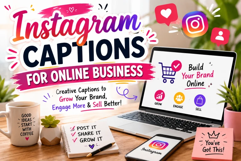 Short Instagram Captions for Online Business